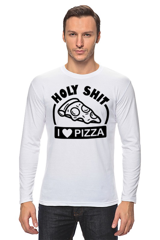 Printio Лонгслив Люблю пиццу (pizza) printio детская футболка классическая унисекс люблю пиццу pizza