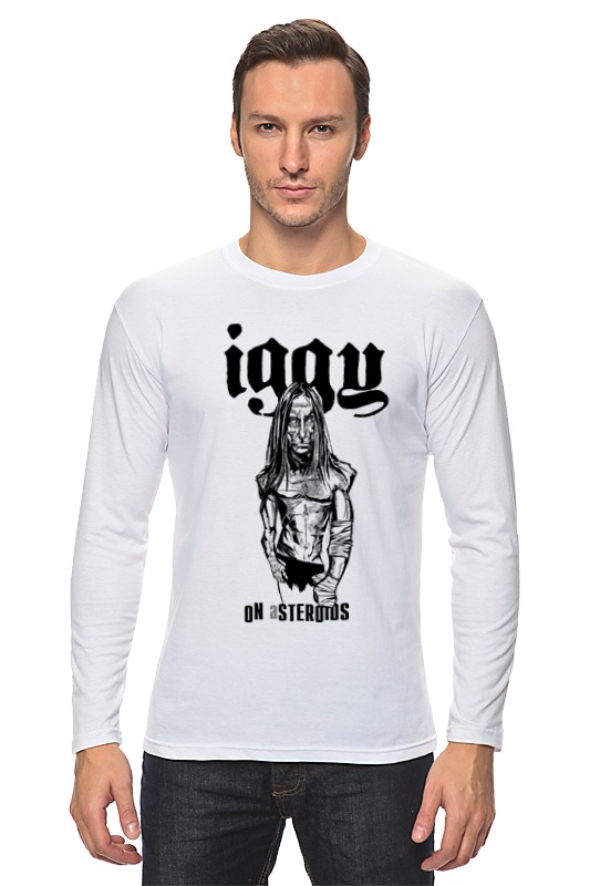 Printio Лонгслив Iggy on asteroids printio футболка wearcraft premium iggy on asteroids