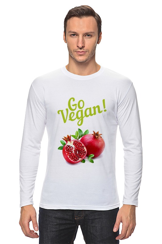 Printio Лонгслив Go vegan!