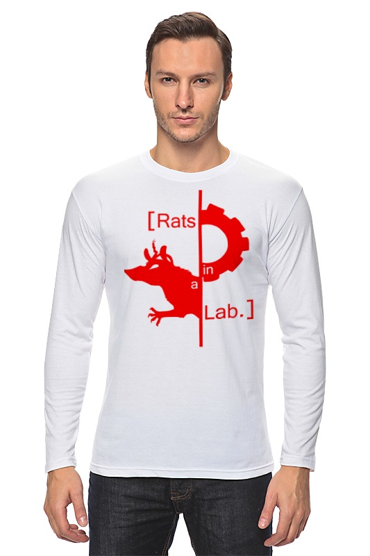 Printio Лонгслив Лабораторная крыса футболка printio 1702488 лабораторная крыса размер m цвет белый