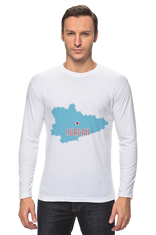 Printio Лонгслив Курганская область. курган printio футболка с полной запечаткой мужская курганская область курган