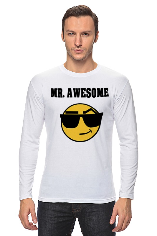 Printio Лонгслив Mister awesome printio футболка классическая mister awesome