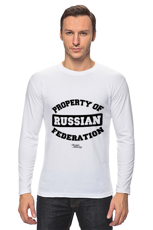 Printio Лонгслив Property of russian federation printio лонгслив gl by kkaravaev ru