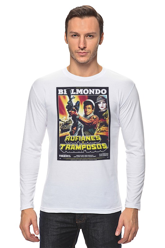 Printio Лонгслив Belmondo / rufianes v tramposos printio футболка wearcraft premium belmondo rufianes v tramposos