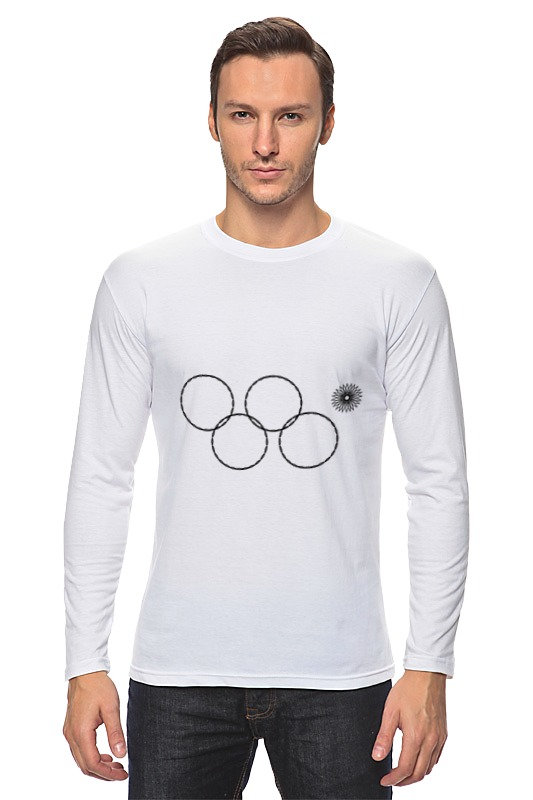 Printio Лонгслив Олимпийские кольца в сочи 2014 printio свитшот унисекс хлопковый олимпийские кольца в сочи 2014