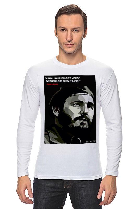 Printio Лонгслив Фидель кастро