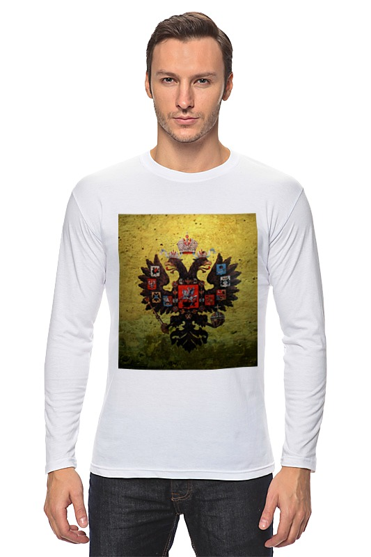 printio футболка wearcraft premium slim fit госуда́рственный герб росси́йской федера́ции Printio Лонгслив Госуда́рственный герб росси́йской федера́ции