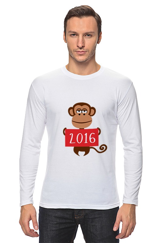 Printio Лонгслив Год обезьяны 2016 printio лонгслив 2016 год год красной обезьяны