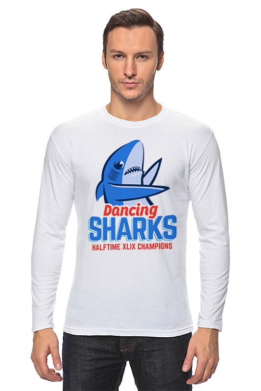 Printio Лонгслив Танцующая акула (суперкубок) printio детская футболка классическая унисекс танцующая акула суперкубок