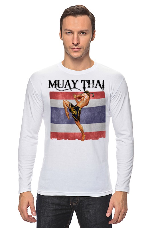 printio футболка wearcraft premium slim fit muay thai муай тай тайский бокс Printio Лонгслив Muay thai муай тай тайский бокс