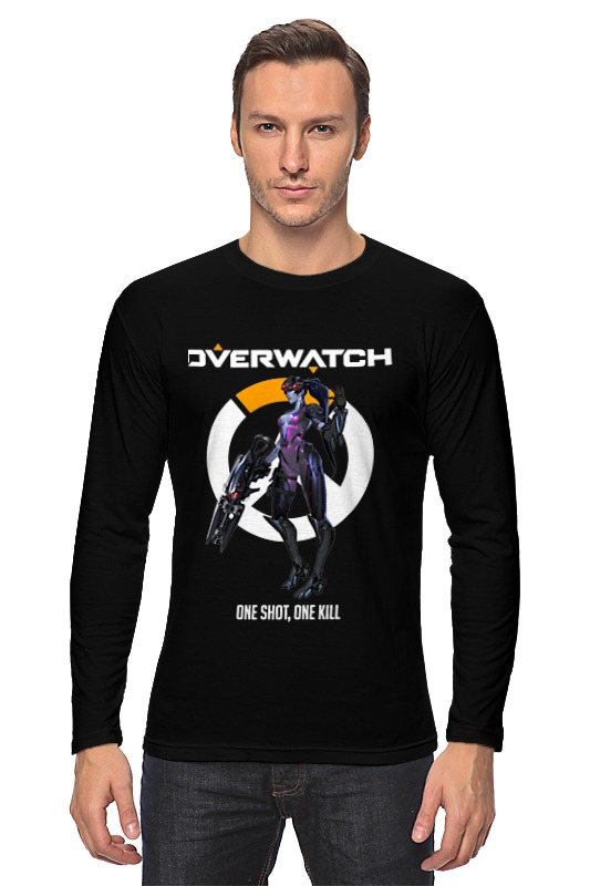 Printio Лонгслив Overwatch. роковая вдова printio футболка wearcraft premium overwatch роковая вдова