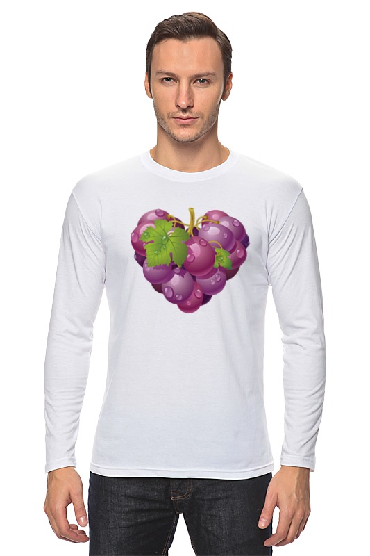 Printio Лонгслив Виноградная лоза. виноград.сердце. фрукт. умывальник виноградная лоза 90х80х97см