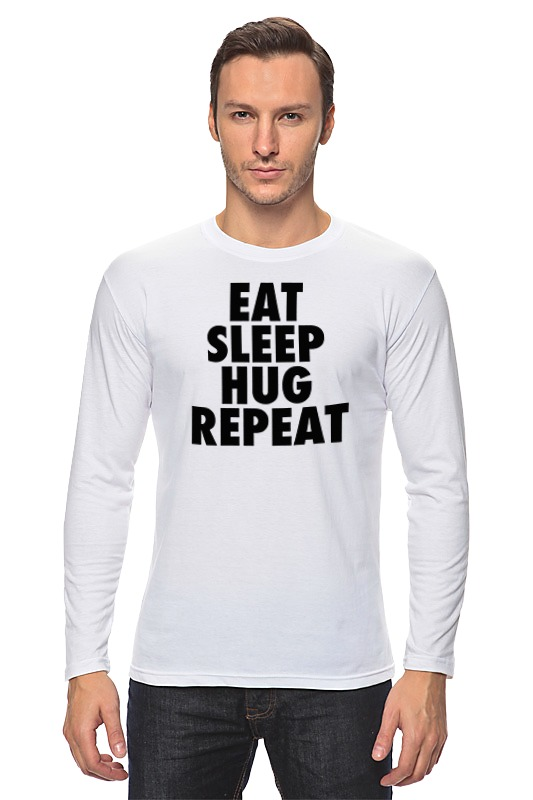 Printio Лонгслив Ещь, спи, обнимайся!