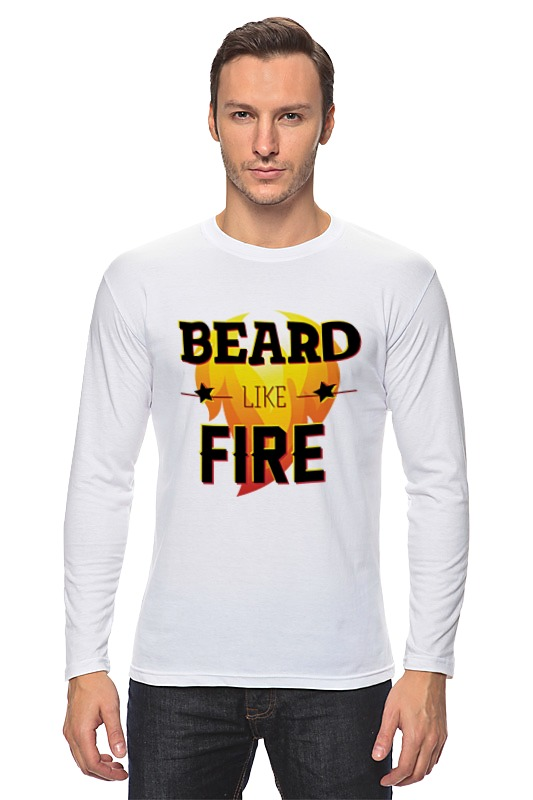 Printio Лонгслив Beard like fire