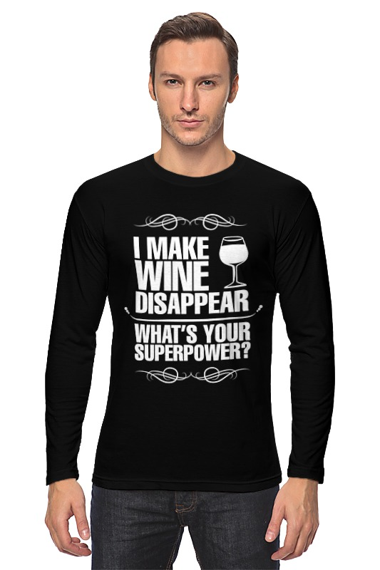 Printio Лонгслив Wine lover's must-have printio свитшот унисекс хлопковый wine lover s must have