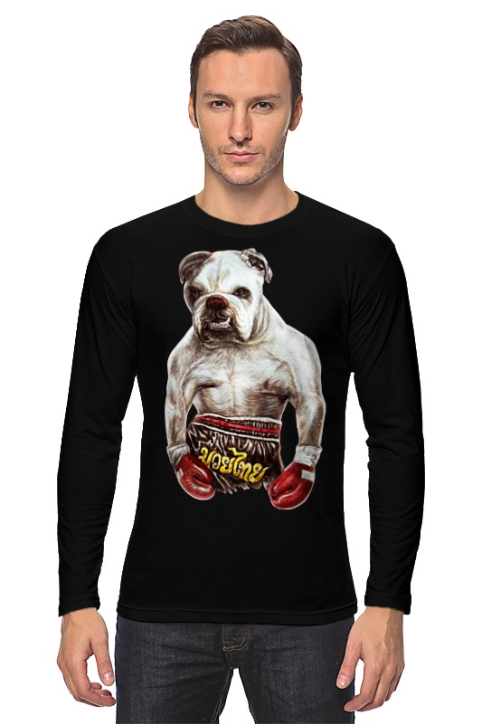 Printio Лонгслив Собака боксёр printio футболка классическая собака боксёр