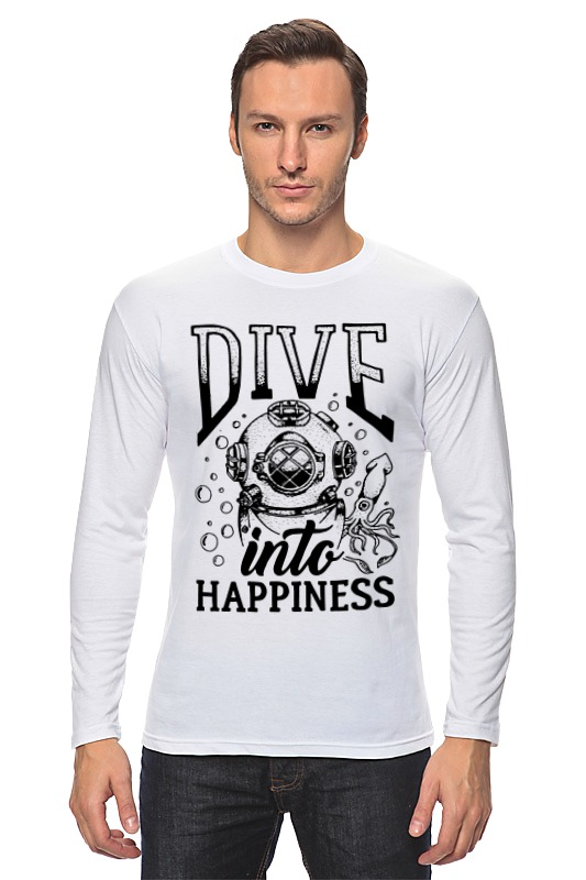 Printio Лонгслив Нырни в счастье