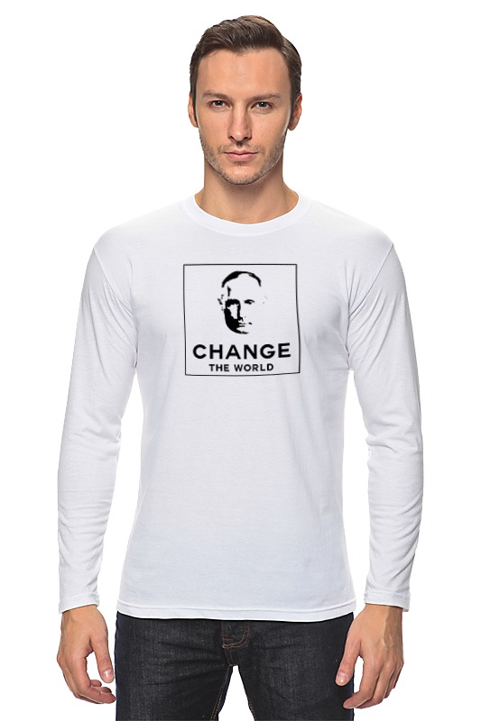 Printio Лонгслив Putin change the world - путин изменит мир printio футболка wearcraft premium slim fit putin change the world путин изменит мир