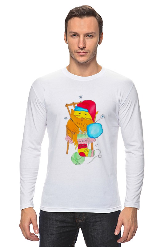 Printio Лонгслив Сова в колпаке printio футболка классическая сова в колпаке