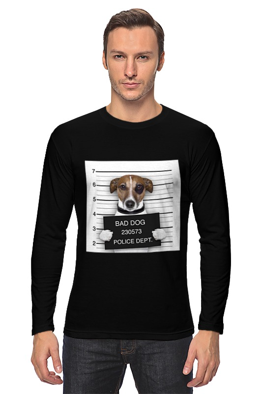 printio футболка классическая bad dog плохой пес Printio Лонгслив Bad dog (плохой пес)