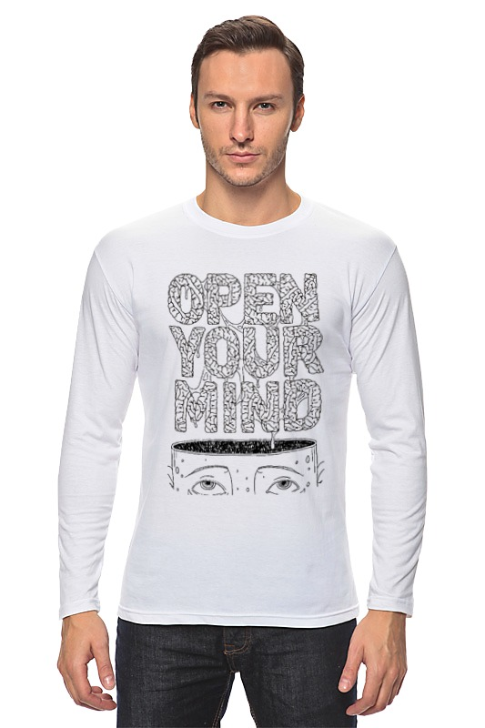 Printio Лонгслив Open your mind printio футболка классическая open your mind