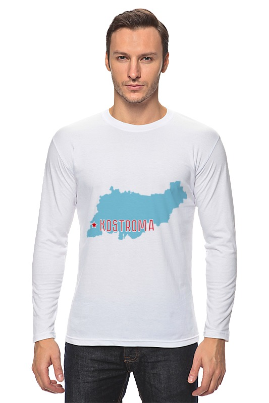 Printio Лонгслив Костромская область. кострома футболка printio 2192796 костромская область кострома размер m цвет белый