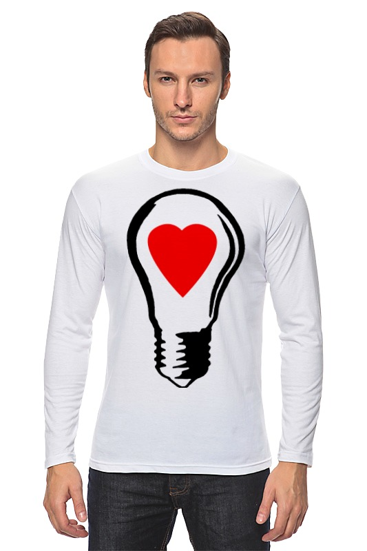 Printio Лонгслив Big lamp! switch on your love! printio детская футболка классическая унисекс big lamp switch on your love