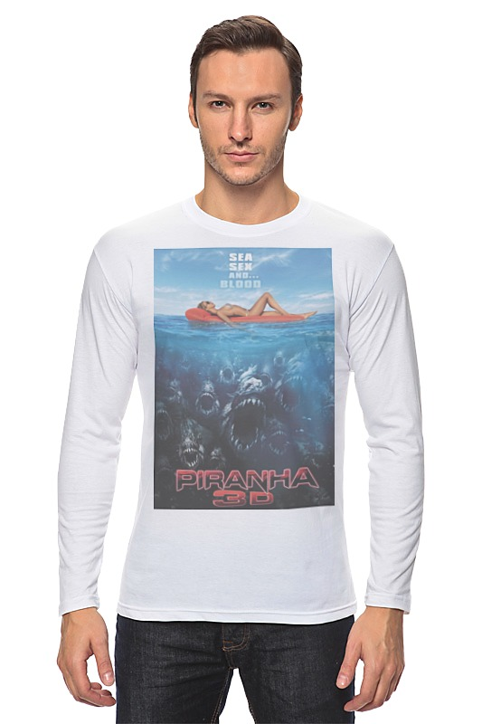 Printio Лонгслив Piranha / пираньи printio футболка классическая piranha пираньи