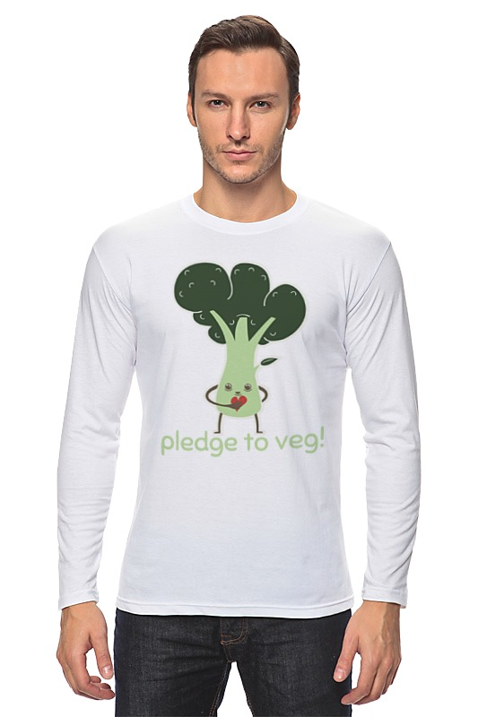Printio Лонгслив Pledge to veg printio футболка классическая pledge to veg