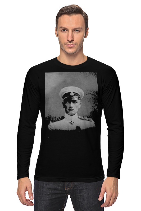 printio футболка классическая адмирал колчак Printio Лонгслив Адмирал колчак