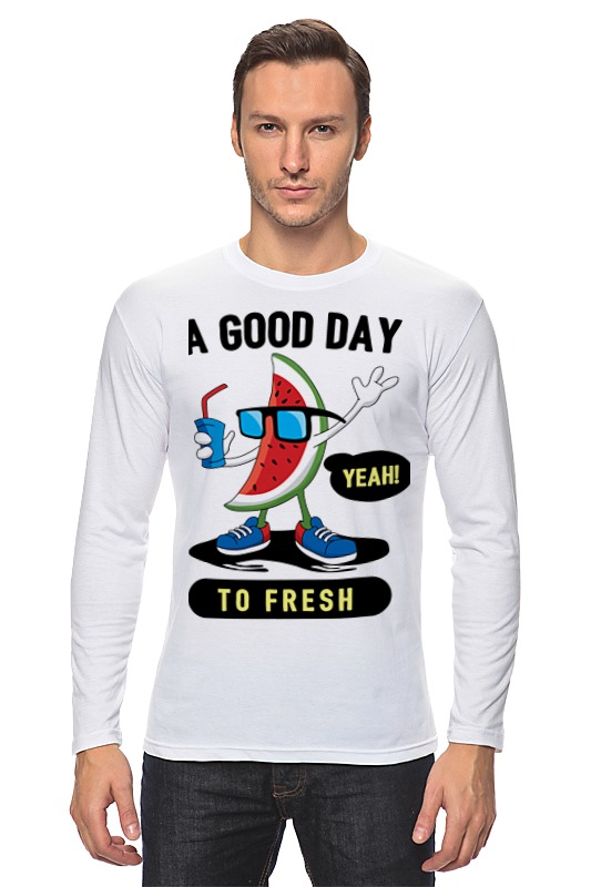 Printio Лонгслив A good day to fresh printio футболка wearcraft premium a good day to fresh
