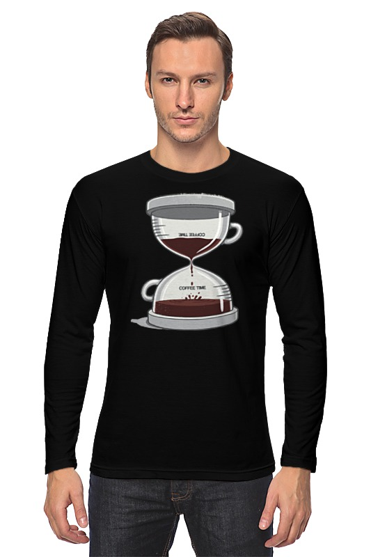 Printio Лонгслив Coffee time / время кофе printio часы круглые из дерева кофе тайм coffee time