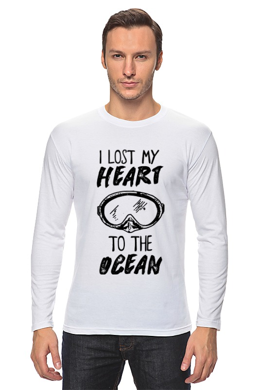 Printio Лонгслив I lost my heart to the ocean printio детская футболка классическая унисекс i lost my heart to the ocean