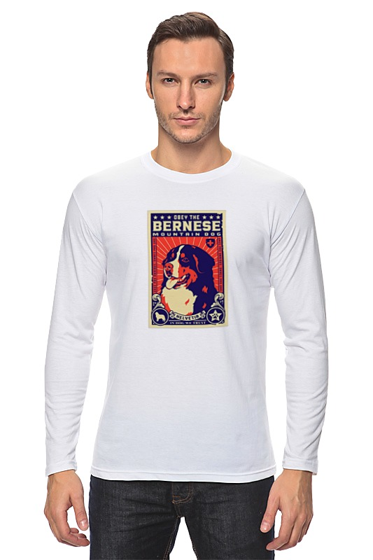 Printio Лонгслив Собака: bernese printio футболка классическая собака bernese