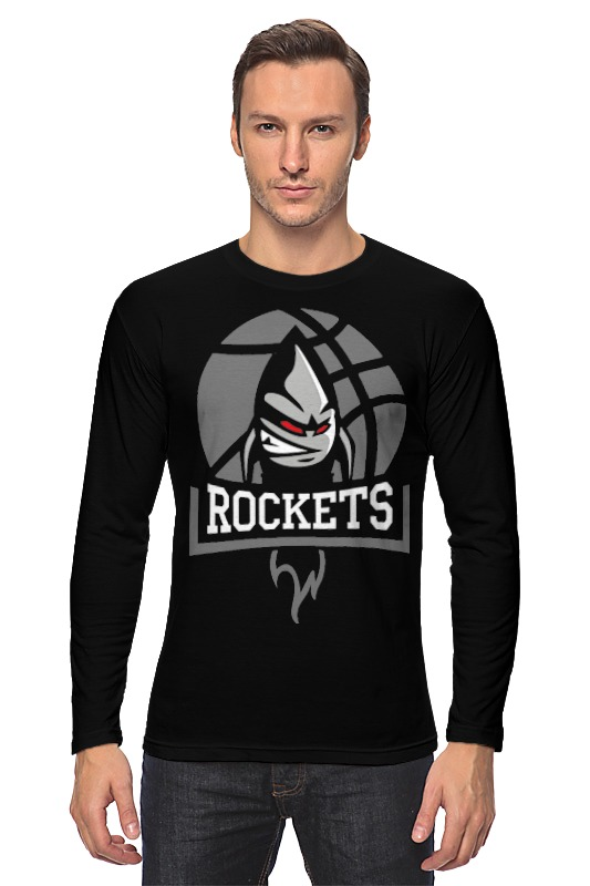Printio Лонгслив Bmstu rockets black edition printio футболка с полной запечаткой мужская bmstu rockets black edition