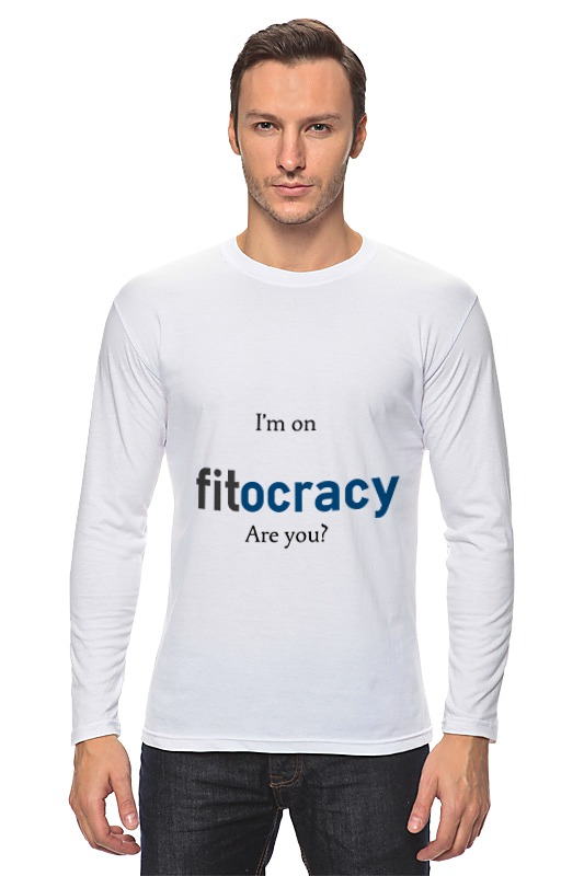 Printio Лонгслив I'm on fitocracy, are you? printio свитшот унисекс хлопковый i m on fitocracy are you