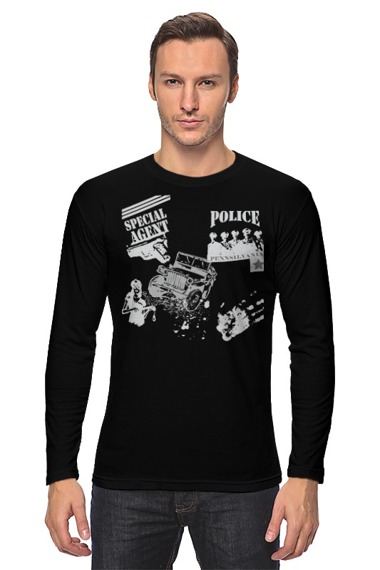 Printio Лонгслив Spcial agent (police) printio футболка wearcraft premium spcial agent police