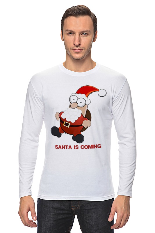 Printio Лонгслив Santa is coming printio футболка wearcraft premium santa is coming