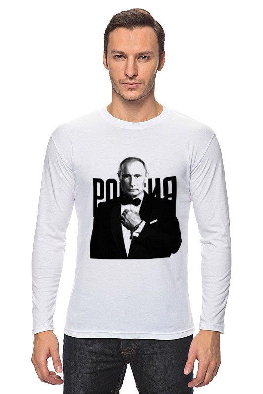 Printio Лонгслив Путин агент 007 printio детская футболка классическая унисекс путин агент 007