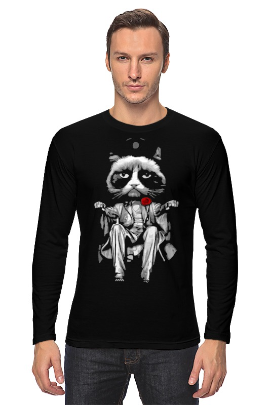 Printio Лонгслив Сердитый котик (grumpy cat)