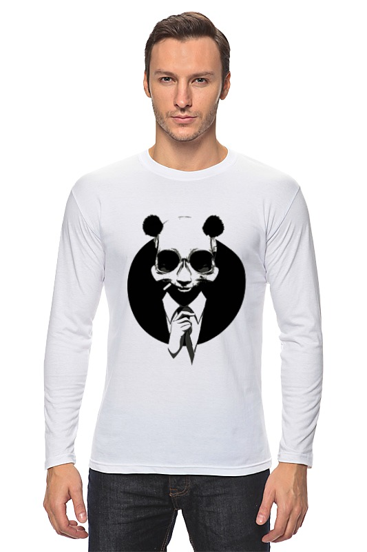 Printio Лонгслив Панда в костюме printio сумка панда в костюме