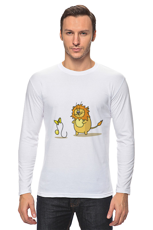 Printio Лонгслив Кот лев. подарок для льва printio футболка классическая кот лев подарок для льва