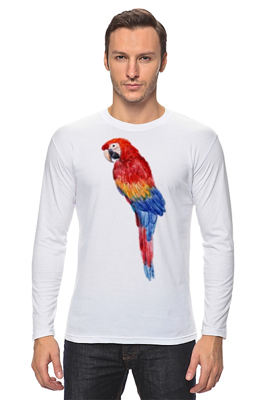 Printio Лонгслив Попугай ара printio футболка классическая попугай ара