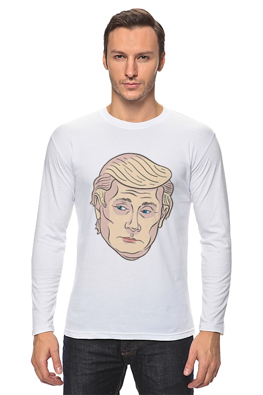 Printio Лонгслив Путин трамп printio футболка классическая путин и трамп