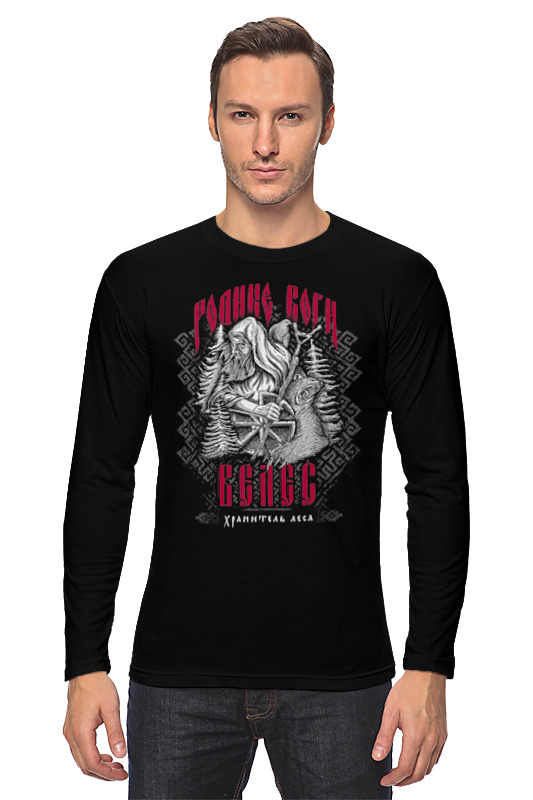 Printio Лонгслив Родные боги - велес printio спортивная футболка 3d родные боги велес