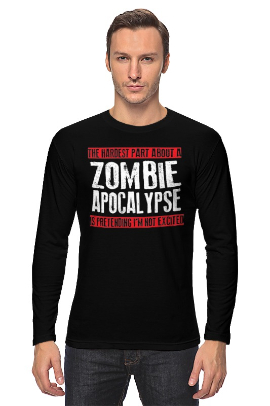 Printio Лонгслив Zombie apocalypse printio футболка классическая zombie apocalypse