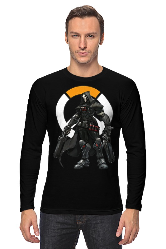 printio футболка с полной запечаткой для мальчиков overwatch reaper жнец овервотч Printio Лонгслив Overwatch reaper / жнец овервотч
