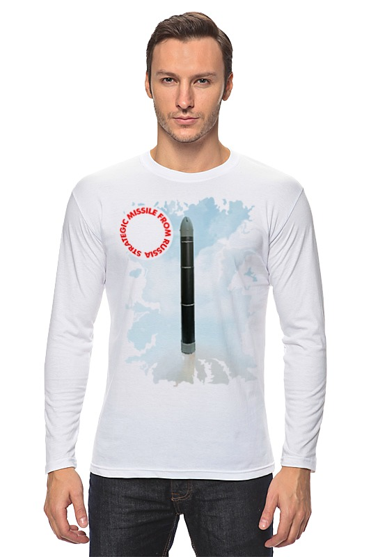 Printio Лонгслив Стратегические ракеты из россии printio футболка wearcraft premium стратегические ракеты из россии