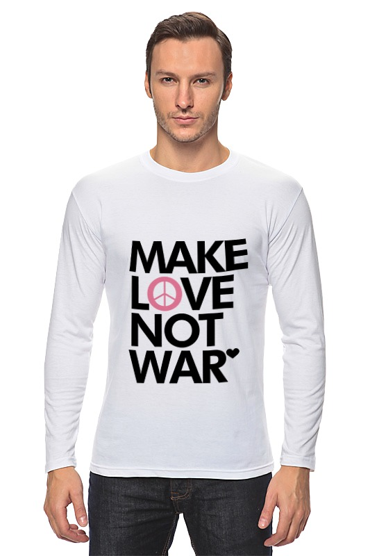 Printio Лонгслив Make love not war printio свитшот унисекс хлопковый make love not war