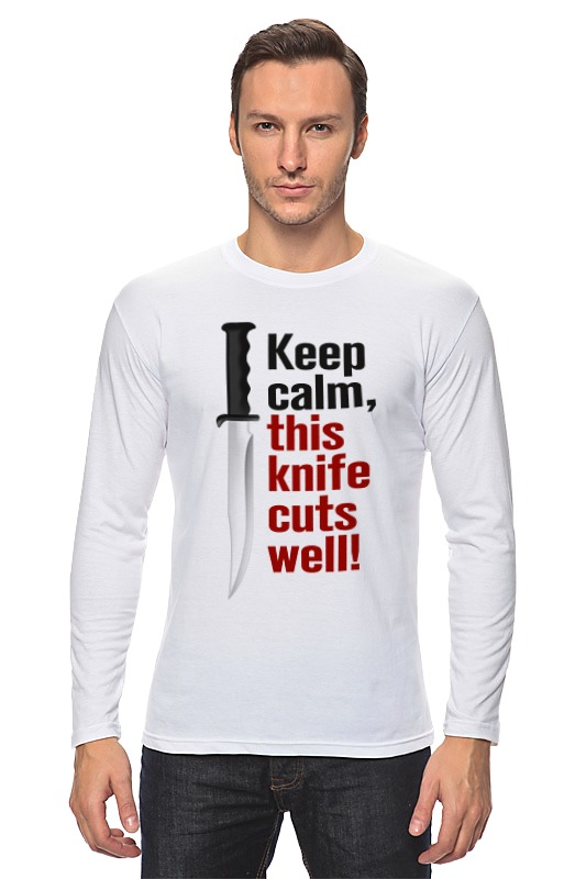 Printio Лонгслив Нож. режет отлично.
